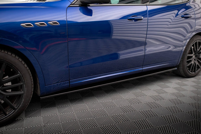 Maxton Side Skirts Diffusers Maserati Levante Gts Mk1  - Gloss Black