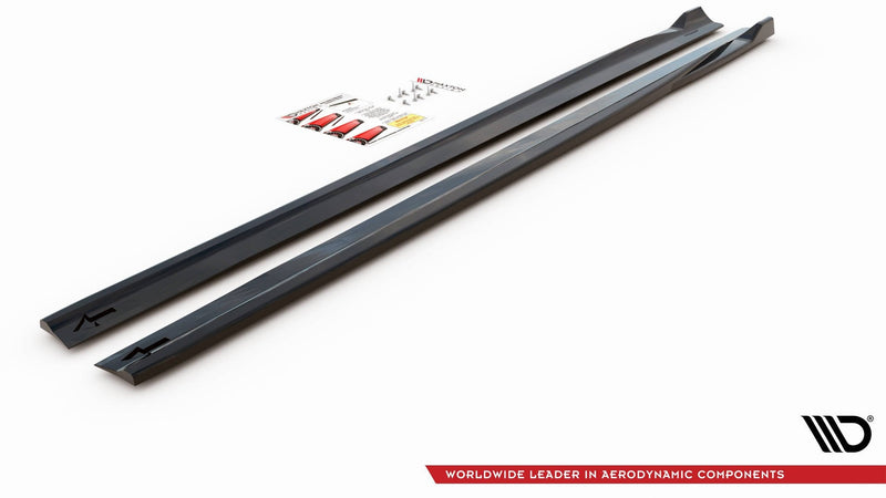 Maxton sideskørter til Mercedes-AMG A 45 S W177 – blank sort – billede 6 af 7