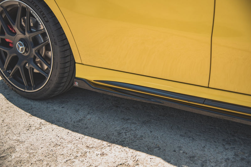 Maxton sideskørter til Mercedes-AMG A 45 S W177 – blank sort – billede 2 af 7