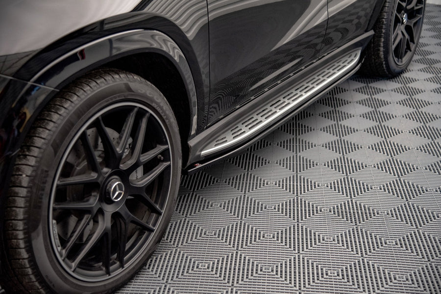 Maxton sideskørter til Mercedes-AMG / AMG-Line GLE Coupe C167 / C167 Facelift – blank sort – billede 1 af 4