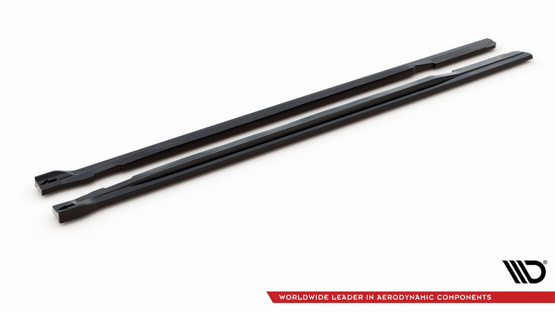 Maxton Side Skirts Diffusers Mercedes-Amg Glb 35 X247 - Gloss Black