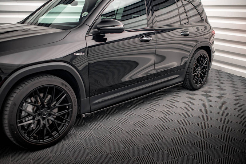 Maxton Side Skirts Diffusers Mercedes-Amg Glb 35 X247 - Gloss Black