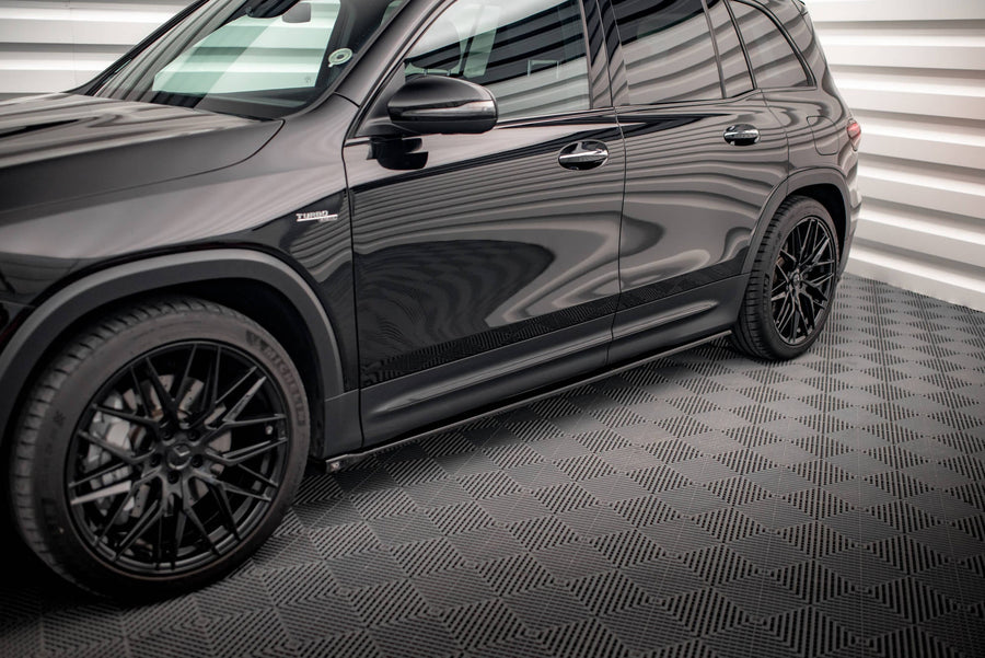 Maxton Side Skirts Diffusers Mercedes-Amg Glb 35 X247 - Gloss Black