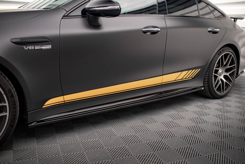 Maxton sideskørter til Mercedes-AMG GT 63S 4-Door Coupe X290 – blank sort – billede 1 af 6