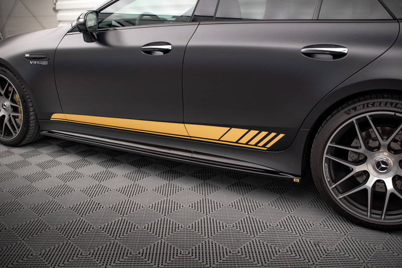 Maxton sideskørter til Mercedes-AMG GT 63S 4-Door Coupe X290 – blank sort – billede 3 af 6