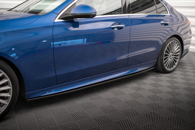 Maxton Side Skirts Diffusers Mercedes-Benz C Amg-Line W206 - Gloss Black