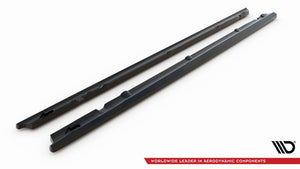 Maxton Side Skirts Diffusers Mercedes-Benz C Coupe Amg-Line C205 Facelift - Gloss Black