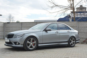 Maxton sideskørter til Mercedes-Benz C Sedan / Estate AMG-Line W204 / S204 – blank sort – billede 3 af 4