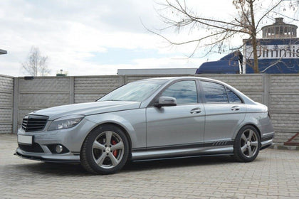 Maxton sideskørter til Mercedes-Benz C Sedan / Estate AMG-Line W204 / S204 – blank sort – billede 3 af 4