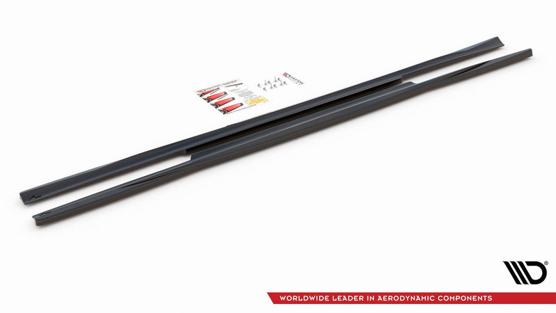 Maxton sideskørter til Mercedes-Benz C W205 – blank sort – billede 3 af 5