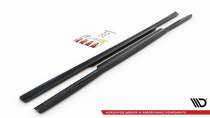 Maxton sideskørter til Mercedes-Benz C W205 – blank sort – billede 4 af 5