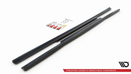 Maxton sideskørter til Mercedes-Benz C W205 – blank sort – billede 4 af 5