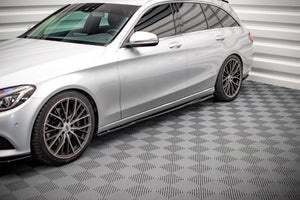 Maxton sideskørter til Mercedes-Benz C W205 – blank sort – billede 1 af 5