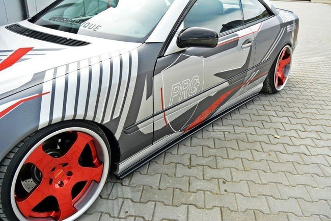 Maxton Side Skirts Diffusers Mercedes Cl-Class C215 - Gloss Black