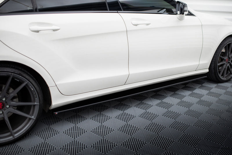 Maxton sideskørter til Mercedes-Benz CLS AMG-Line C218 – blank sort – billede 3 af 5