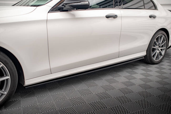 Maxton Side Skirts Diffusers Mercedes-Benz E Amg-Line W213 Facelift - Gloss Black