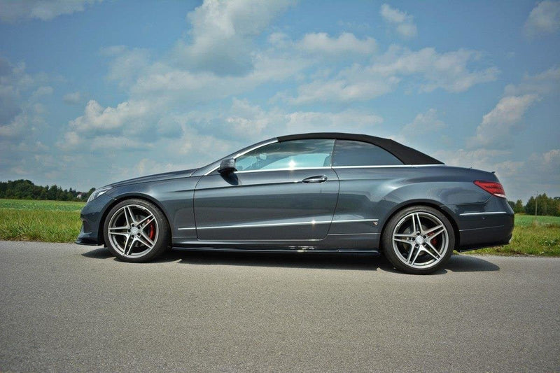 Maxton Side Skirts Diffusers Mercedes E W212 - Gloss Black