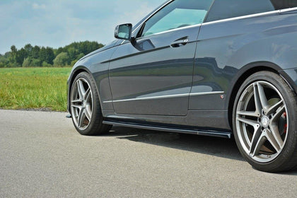 Maxton Side Skirts Diffusers Mercedes E W212 - Gloss Black