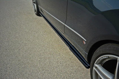 Maxton Side Skirts Diffusers Mercedes E W212 - Gloss Black