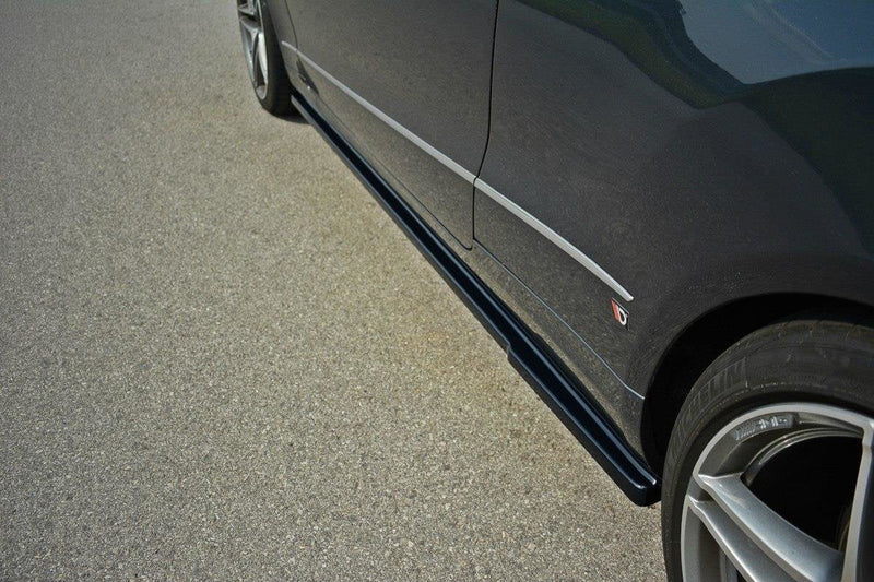 Maxton Side Skirts Diffusers Mercedes E W212 - Gloss Black