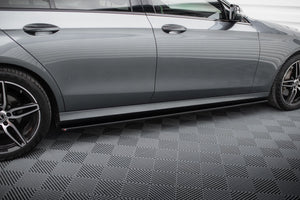 Maxton sideskørter til Mercedes-Benz E43 AMG / AMG-Line Sedan / Estate W213 / S213 – blank sort – billede 2 af 5