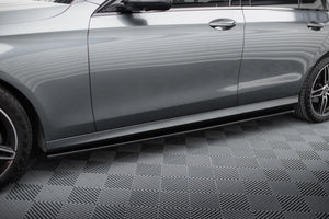 Maxton sideskørter til Mercedes-Benz E43 AMG / AMG-Line Sedan / Estate W213 / S213 – blank sort – billede 1 af 5