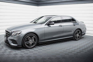 Maxton sideskørter til Mercedes-Benz E43 AMG / AMG-Line Sedan / Estate W213 / S213 – blank sort – billede 3 af 5