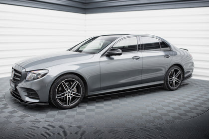 Maxton sideskørter til Mercedes-Benz E43 AMG / AMG-Line Sedan / Estate W213 / S213 – blank sort – billede 3 af 5