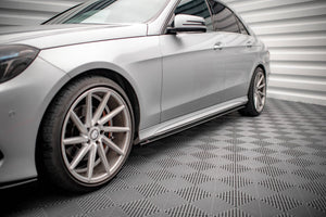 Maxton sideskørter til Mercedes-Benz E63 AMG / AMG-Line Sedan W212 Facelift – blank sort – billede 5 af 11