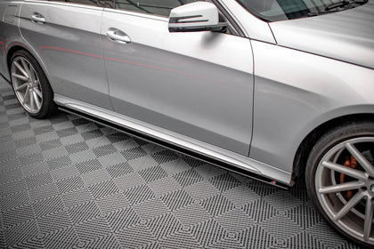 Maxton sideskørter til Mercedes-Benz E63 AMG / AMG-Line Sedan W212 Facelift – blank sort – billede 6 af 11