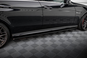 Maxton sideskørter til Mercedes-Benz E63 AMG / AMG-Line Sedan W212 Facelift – blank sort – billede 2 af 11