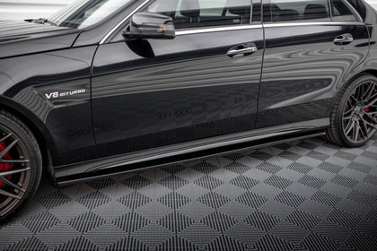 Maxton sideskørter til Mercedes-Benz E63 AMG / AMG-Line Sedan W212 Facelift – blank sort – billede 1 af 11