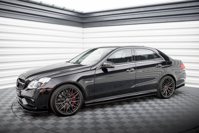 Maxton sideskørter til Mercedes-Benz E63 AMG / AMG-Line Sedan W212 Facelift – blank sort – billede 3 af 11
