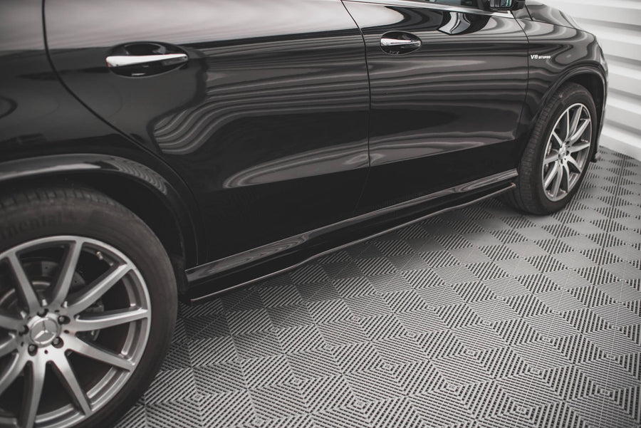 Maxton sideskørter til Mercedes-Benz GLE Coupe 63AMG C292 – blank sort – billede 1 af 5