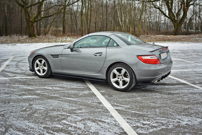 Maxton sideskørter til Mercedes-Benz SLK R172 – blank sort – billede 1 af 4