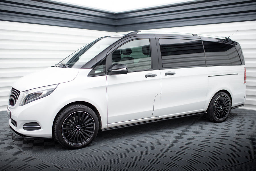 Maxton sideskørter til Mercedes-Benz Vito Extra Long W447 – blank sort – billede 1 af 5