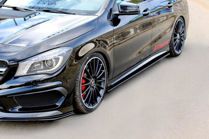 Maxton sideskørter til Mercedes CLA 45 AMG C117/A45 AMG W176 – blank sort – billede 1 af 6
