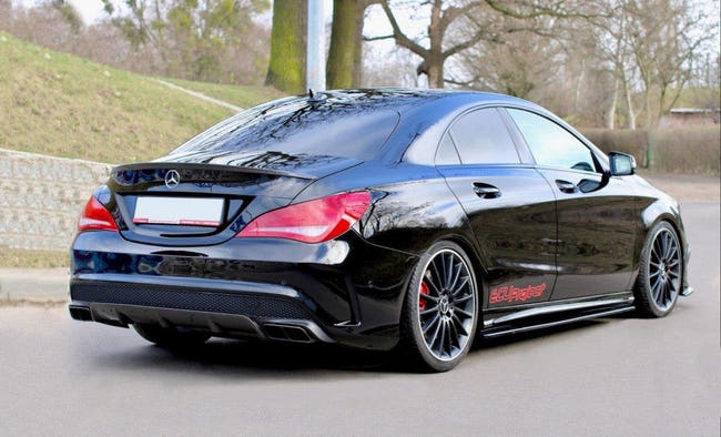 Maxton sideskørter til Mercedes CLA 45 AMG C117/A45 AMG W176 – blank sort – billede 2 af 6