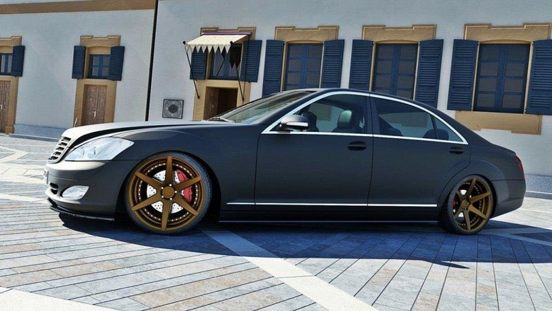 Maxton sideskørter til Mercedes S-CLASS W221 Long – blank sort – billede 1 af 3