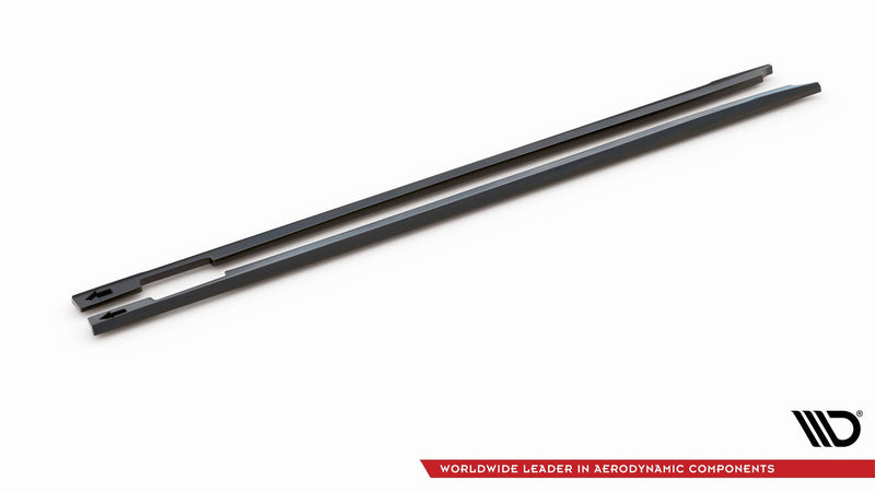 Maxton Side Skirts Diffusers Mini Cooper Clubman John Cooper Works F54 Facelift - Gloss Black