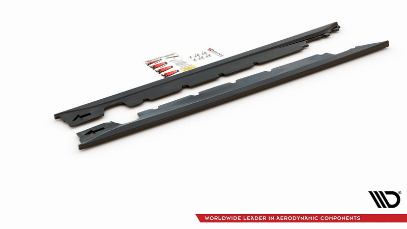 Maxton sideskørter til Mini Cooper / One R50 – blank sort – billede 5 af 7