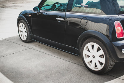 Maxton sideskørter til Mini Cooper / One R50 – blank sort – billede 1 af 7
