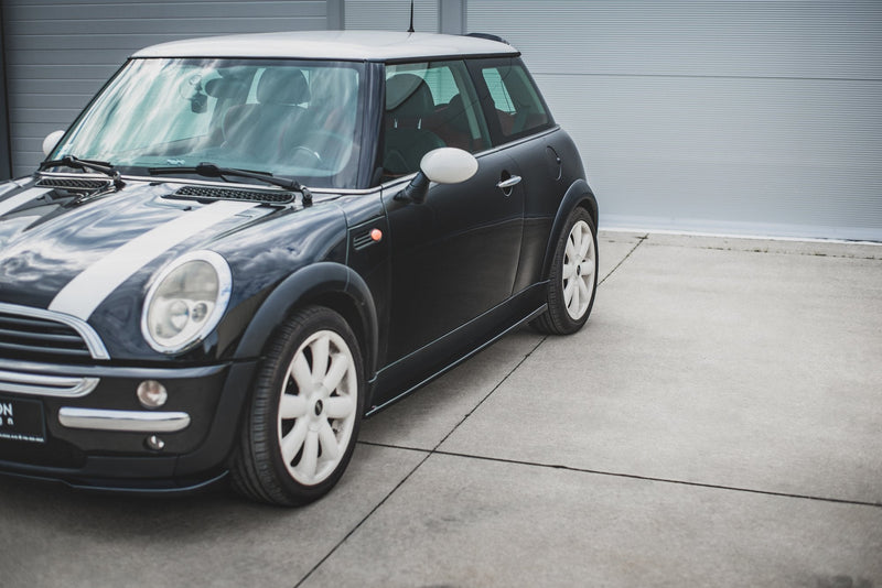 Maxton sideskørter til Mini Cooper / One R50 – blank sort – billede 3 af 7