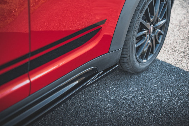 Maxton sideskørter til Mini Countryman Mk2 F60 JCW – blank sort – billede 3 af 6