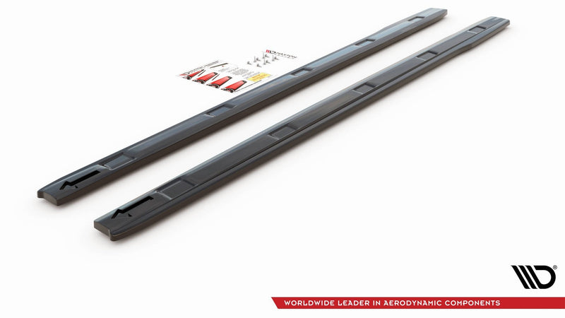 Maxton sideskørter til Volkswagen Caddy Mk. 4 – blank sort – billede 5 af 6
