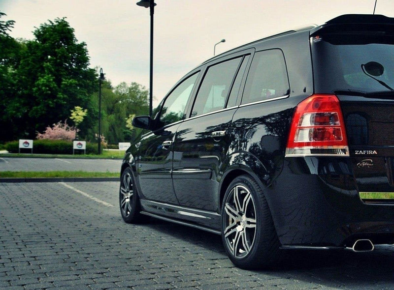 Maxton sideskørter til Opel Zafira B OPC – blank sort – billede 1 af 6
