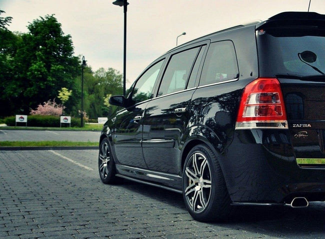 Maxton sideskørter til Opel Zafira B OPC – blank sort – billede 1 af 6