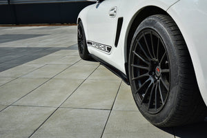 Maxton Side Skirts Diffusers Porsche Cayman S 987C  - Gloss Black