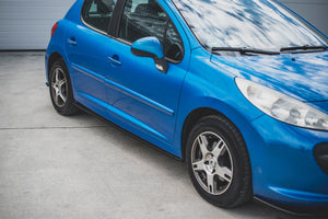 Maxton sideskørter til Peugeot 207 Sport – blank sort – billede 1 af 5