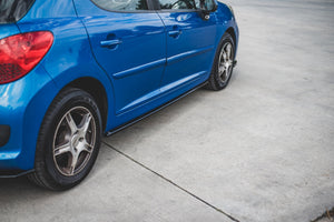 Maxton sideskørter til Peugeot 207 Sport – blank sort – billede 3 af 5